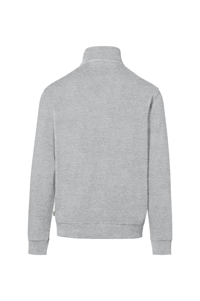 HAKRO Zip-Sweatshirt Premium - ash meliert
