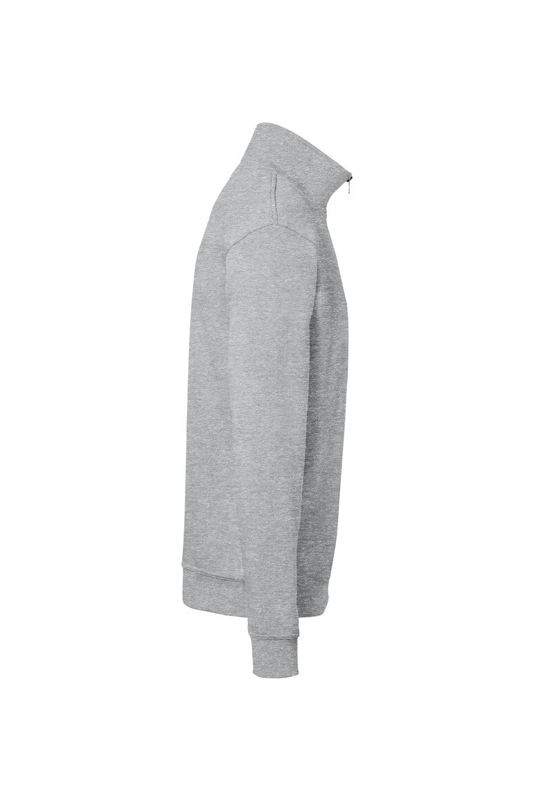 HAKRO Zip-Sweatshirt Premium - ash meliert
