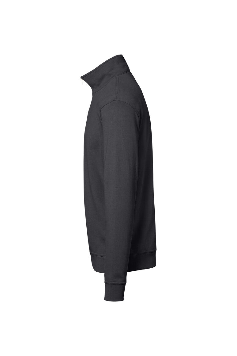 HAKRO Zip-Sweatshirt Premium - karbongrau