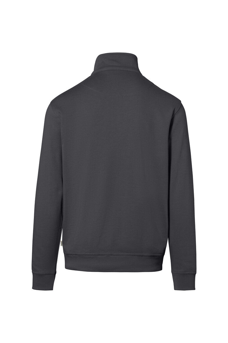 HAKRO Zip-Sweatshirt Premium - karbongrau