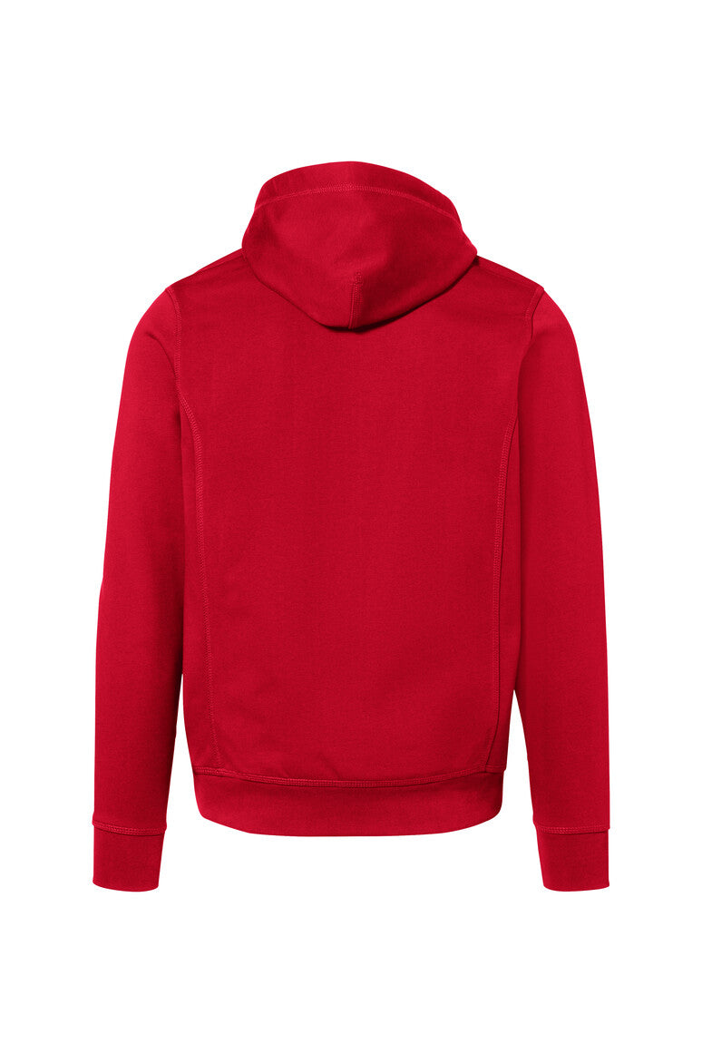HAKRO Kapuzenjacke Bonded ECO - rot/silber