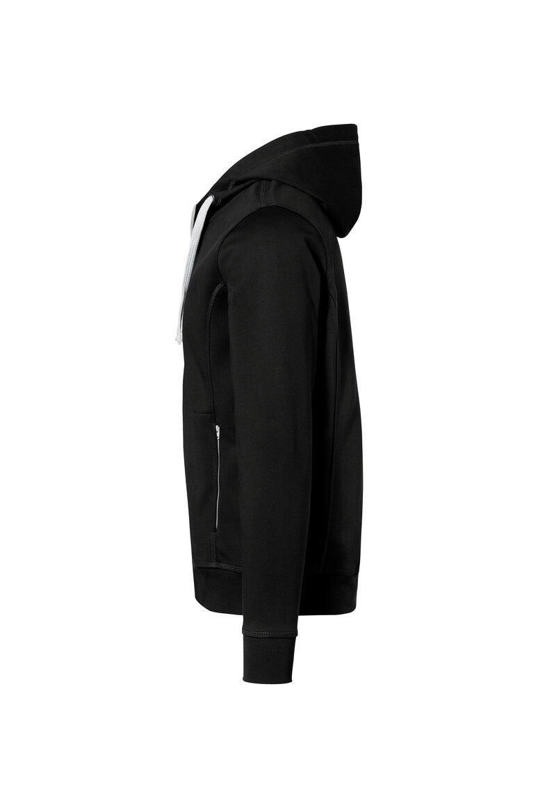 HAKRO Kapuzenjacke Bonded ECO - schwarz/silber