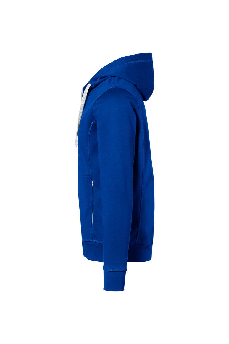 HAKRO Kapuzenjacke Bonded ECO - royalblau/silber