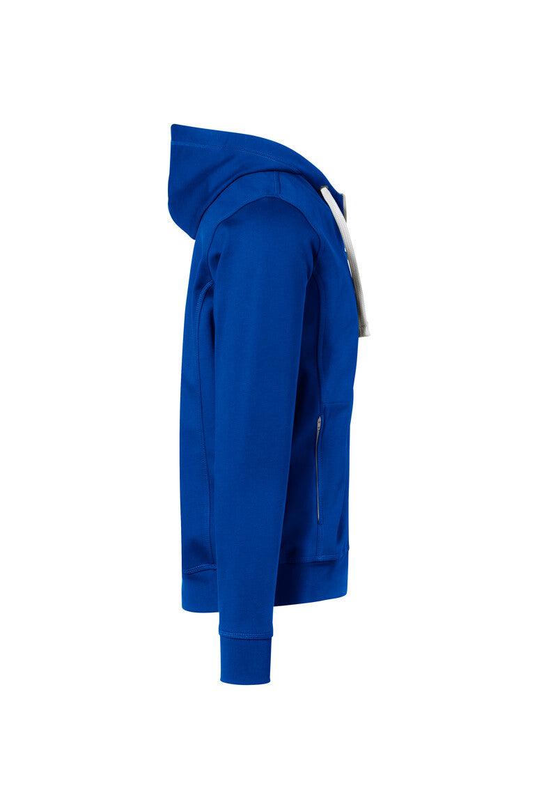 HAKRO Kapuzenjacke Bonded ECO - royalblau/silber