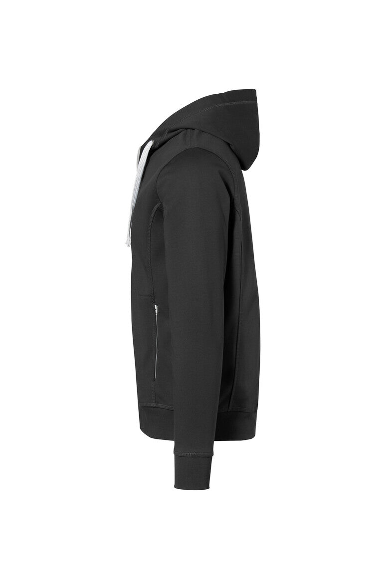 HAKRO Kapuzenjacke Bonded ECO - anthrazit/silber