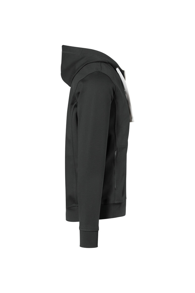 HAKRO Kapuzenjacke Bonded ECO - anthrazit/silber