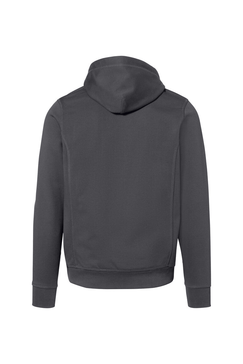HAKRO Kapuzenjacke Bonded ECO - karbongrau/silber