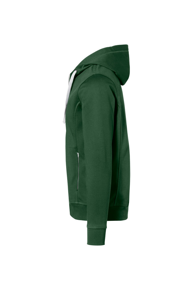 HAKRO Kapuzenjacke Bonded ECO - tanne/silber