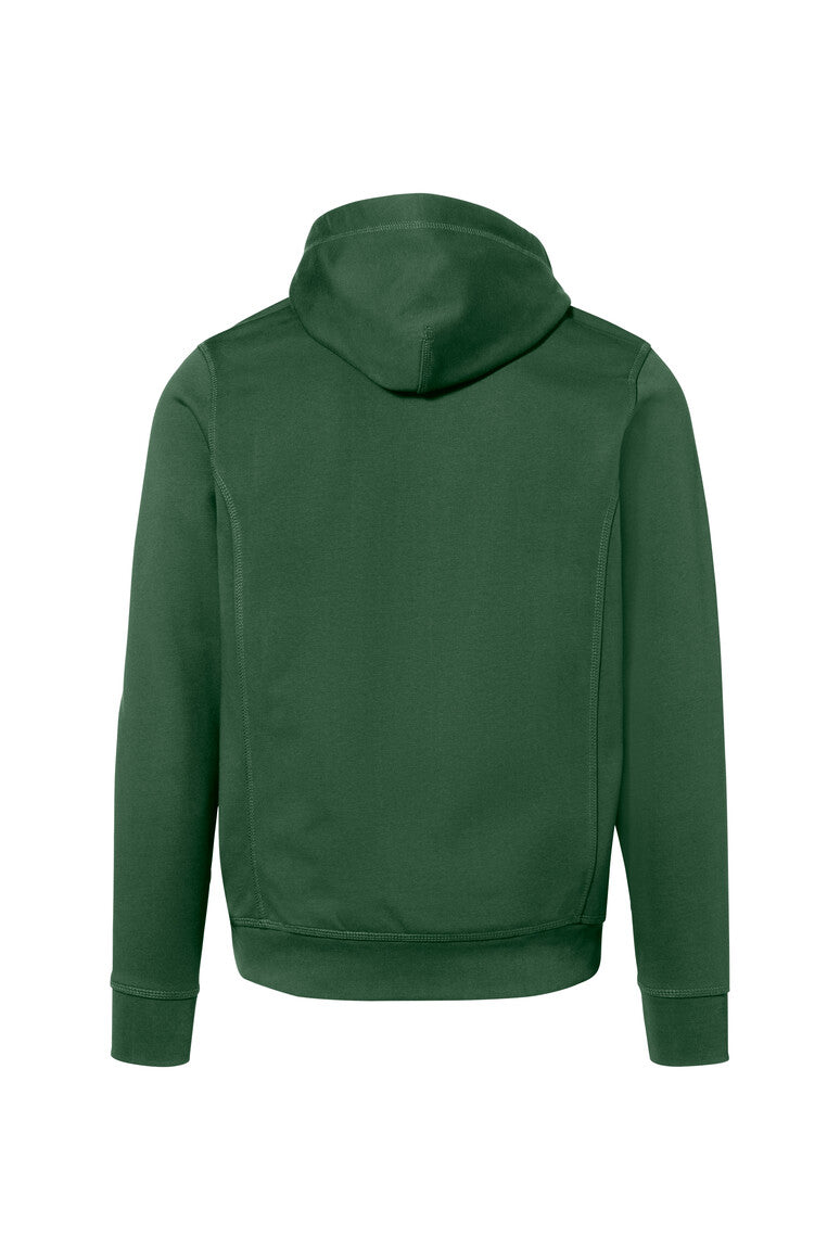 HAKRO Kapuzenjacke Bonded ECO - tanne/silber