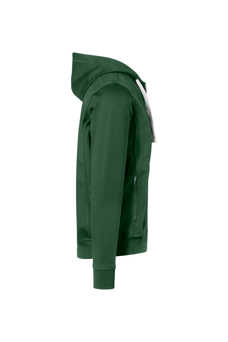 HAKRO Kapuzenjacke Bonded ECO - tanne/silber