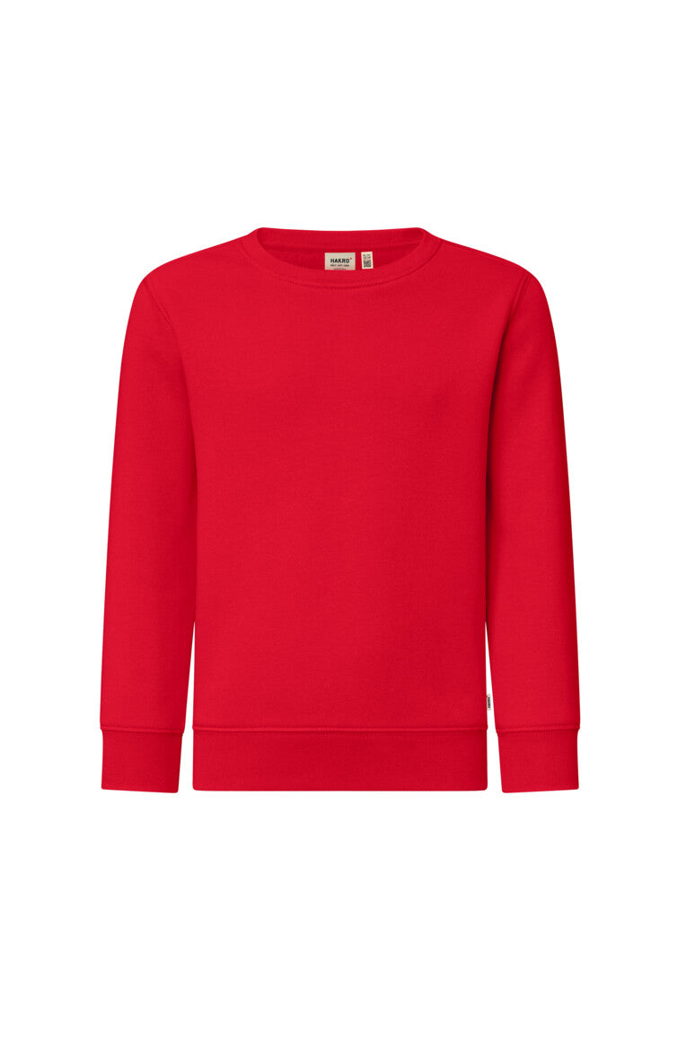 HAKRO Kinder Sweatshirt Bio-Baumwolle - rot