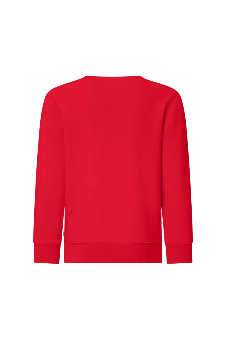HAKRO Kinder Sweatshirt Bio-Baumwolle - rot