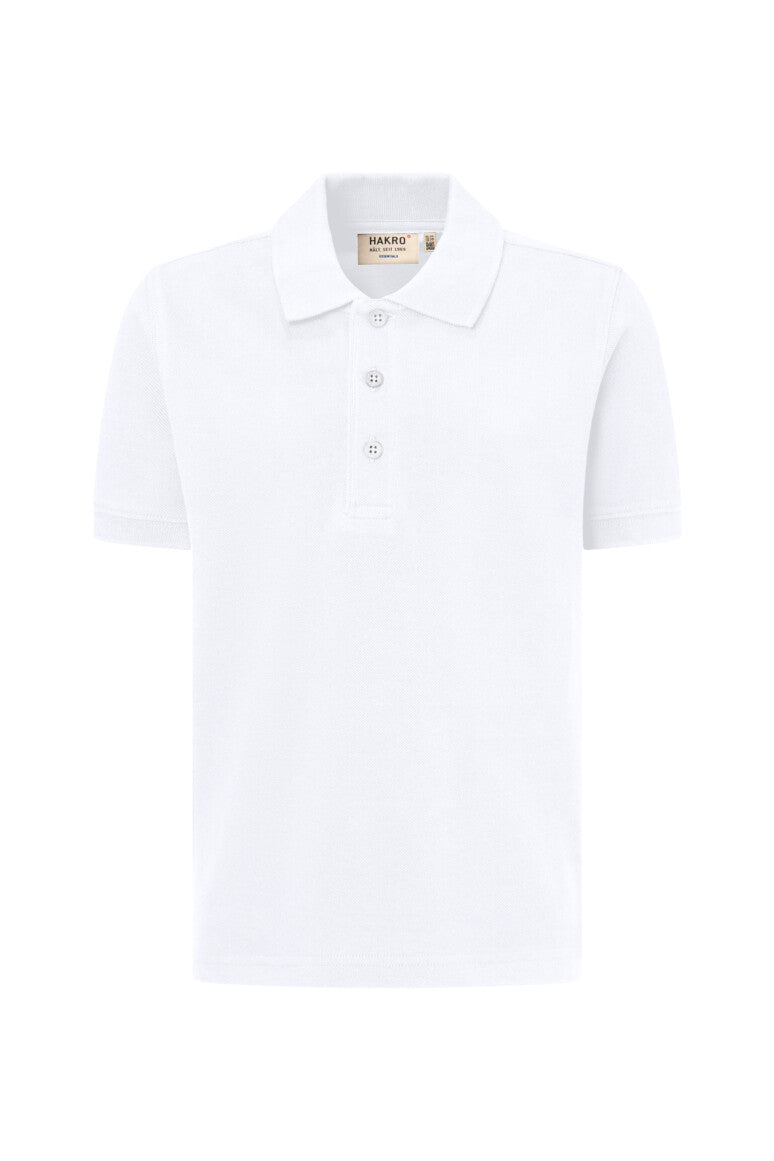 HAKRO Kinder Poloshirt Bio-Baumwolle - weiß