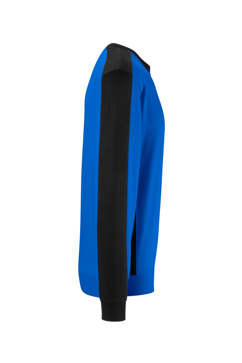HAKRO Sweatshirt Contrast MIKRALINAR® ECO - royalblau/schwarz