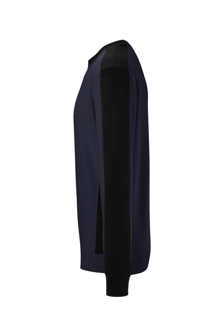 HAKRO Sweatshirt Contrast MIKRALINAR® ECO - tinte/schwarz