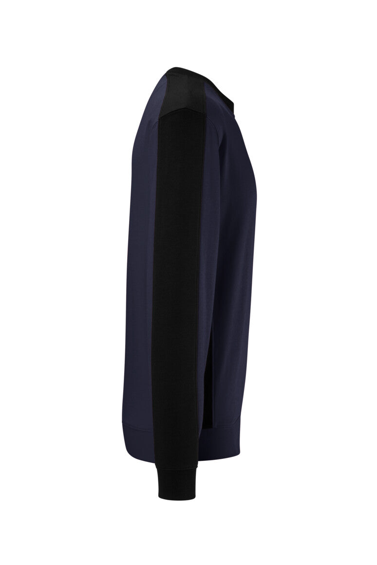 HAKRO Sweatshirt Contrast MIKRALINAR® ECO - tinte/schwarz