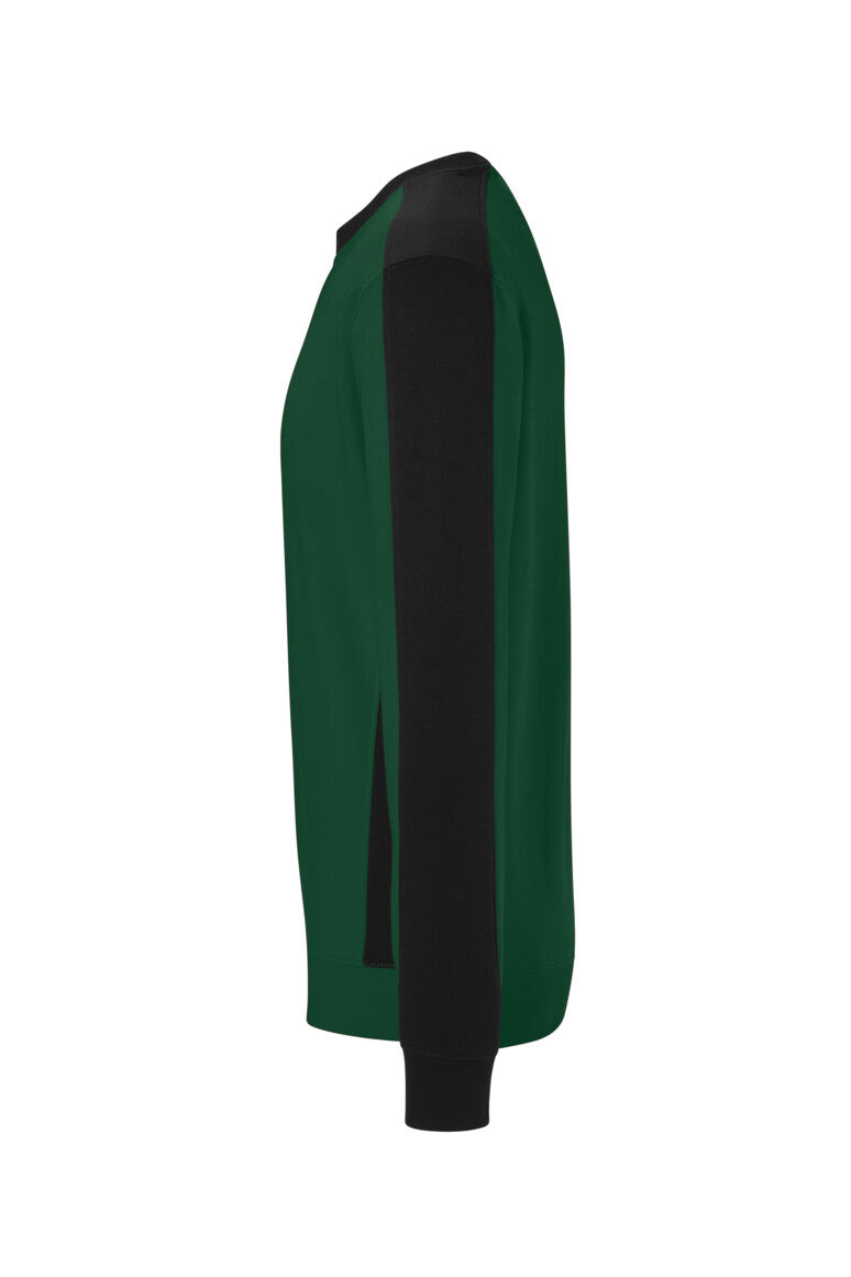 HAKRO Sweatshirt Contrast MIKRALINAR® ECO - tanne/schwarz