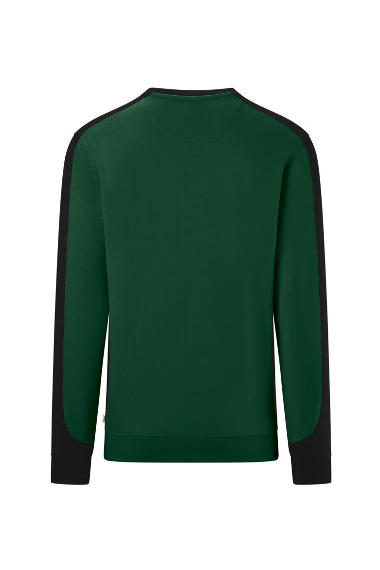 HAKRO Sweatshirt Contrast MIKRALINAR® ECO - tanne/schwarz
