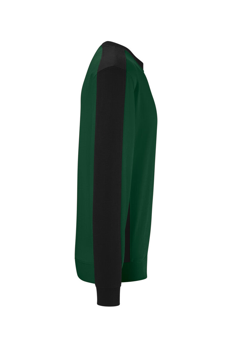 HAKRO Sweatshirt Contrast MIKRALINAR® ECO - tanne/schwarz