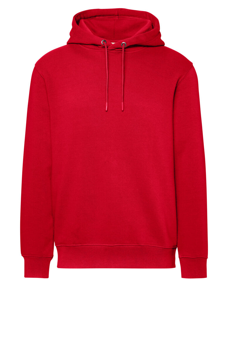 HAKRO Kapuzen-Sweatshirt Bio-Baumwolle - rot