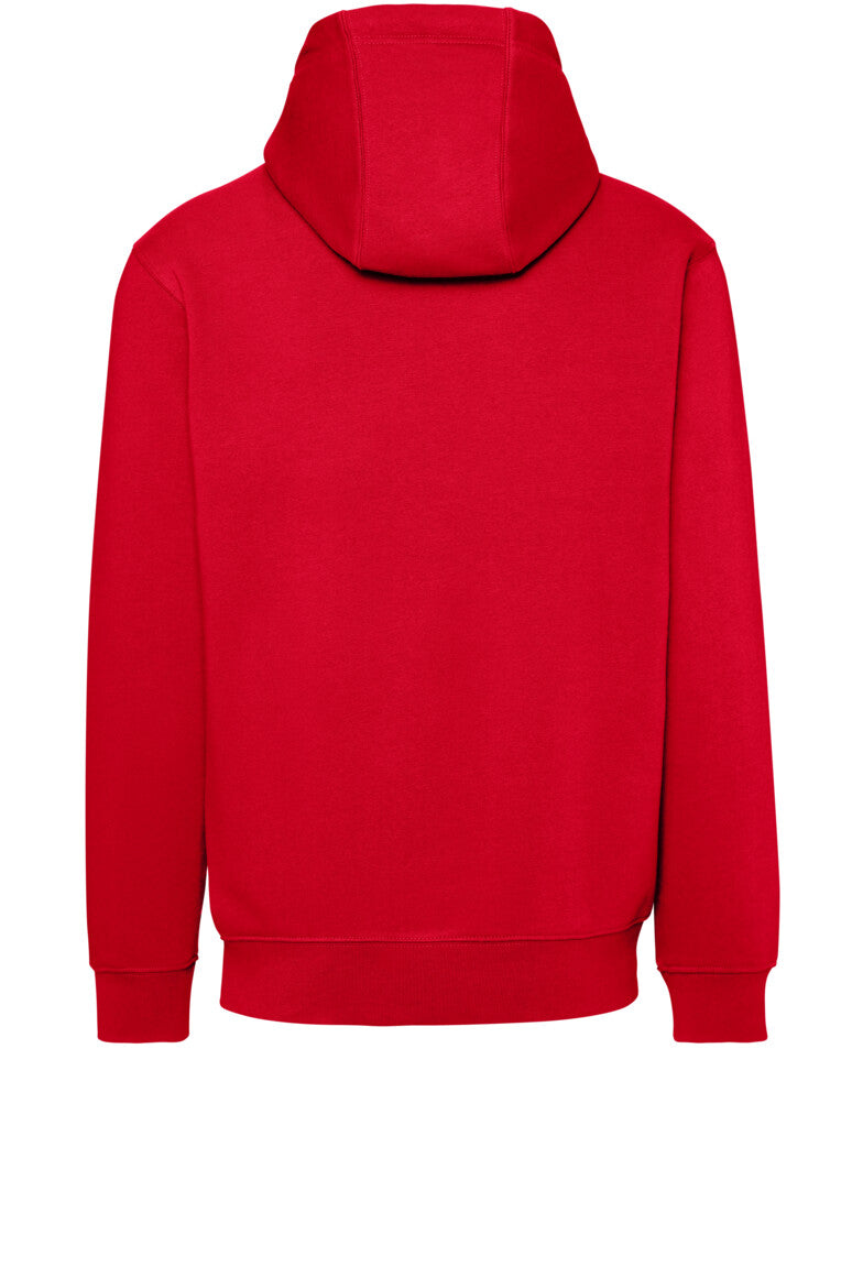HAKRO Kapuzen-Sweatshirt Bio-Baumwolle - rot