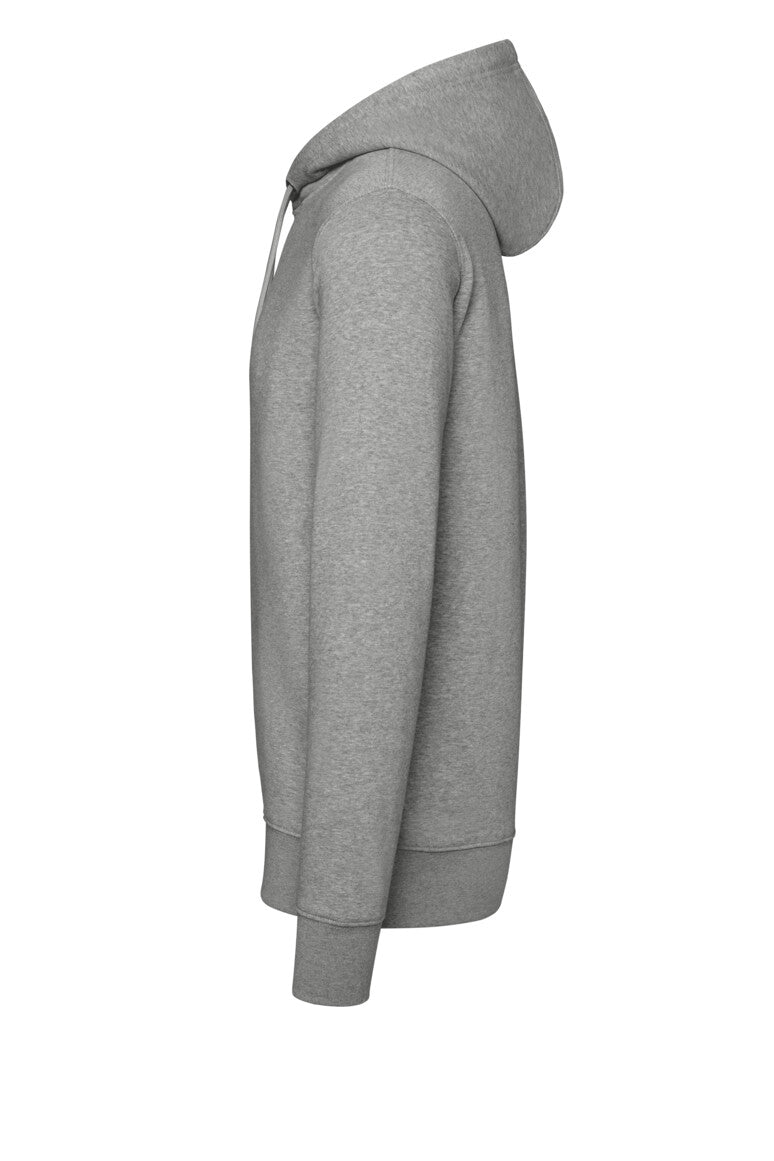 HAKRO Kapuzen-Sweatshirt Bio-Baumwolle - grau meliert