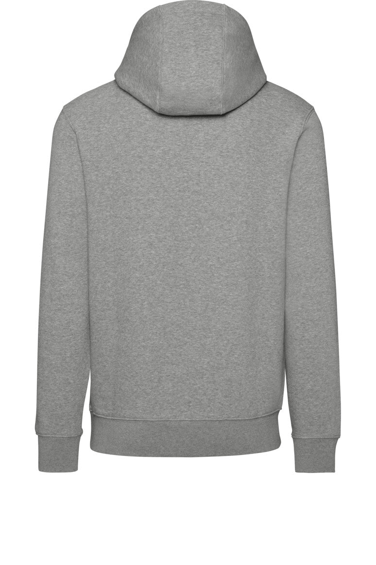 HAKRO Kapuzen-Sweatshirt Bio-Baumwolle - grau meliert