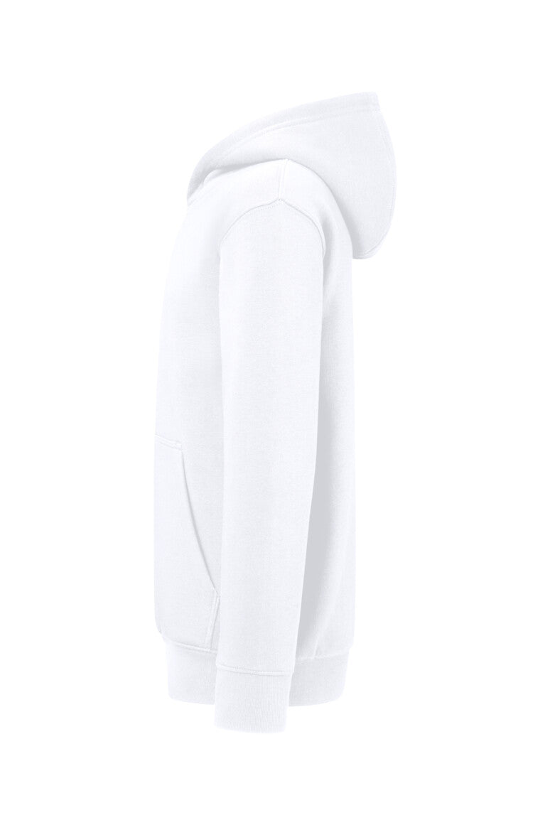 HAKRO Kinder Kapuzen-Sweatshirt Bio-Baumwolle - weiß