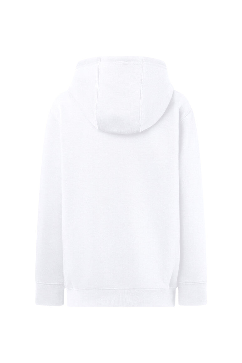 HAKRO Kinder Kapuzen-Sweatshirt Bio-Baumwolle - weiß