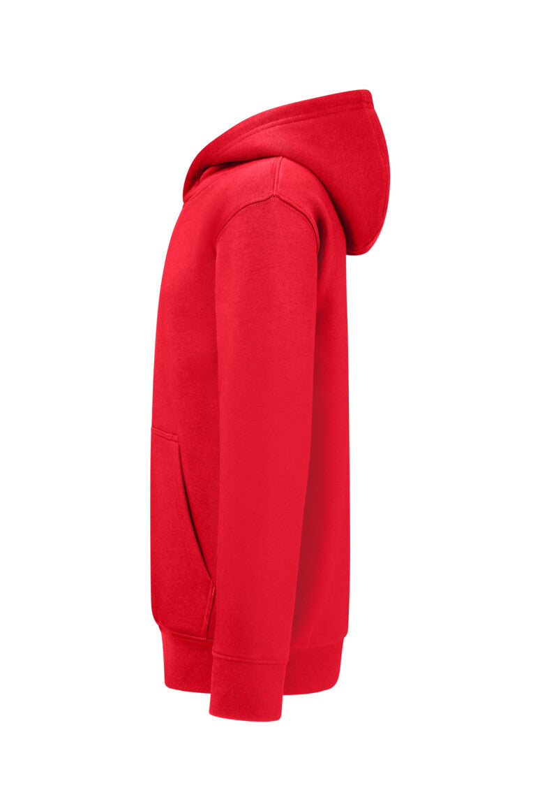 HAKRO Kinder Kapuzen-Sweatshirt Bio-Baumwolle - rot