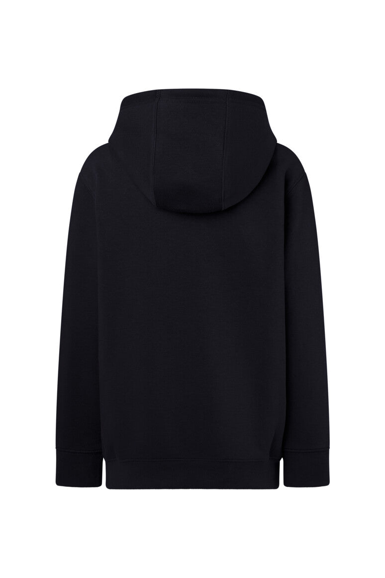 HAKRO Kinder Kapuzen-Sweatshirt Bio-Baumwolle - schwarz