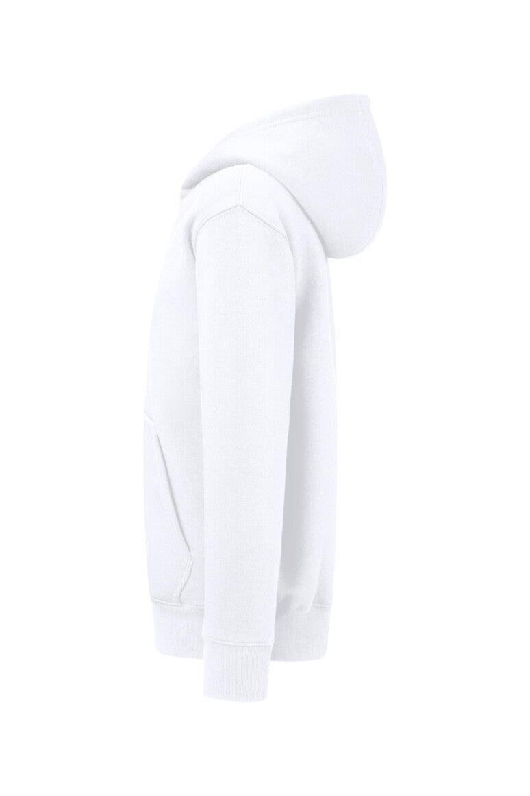 HAKRO Kinder Kapuzen-Sweatjacke Bio-Baumwolle - weiß