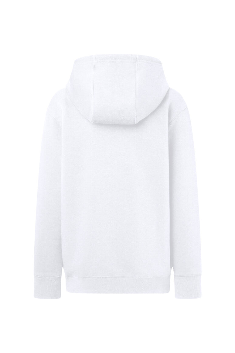 HAKRO Kinder Kapuzen-Sweatjacke Bio-Baumwolle - weiß