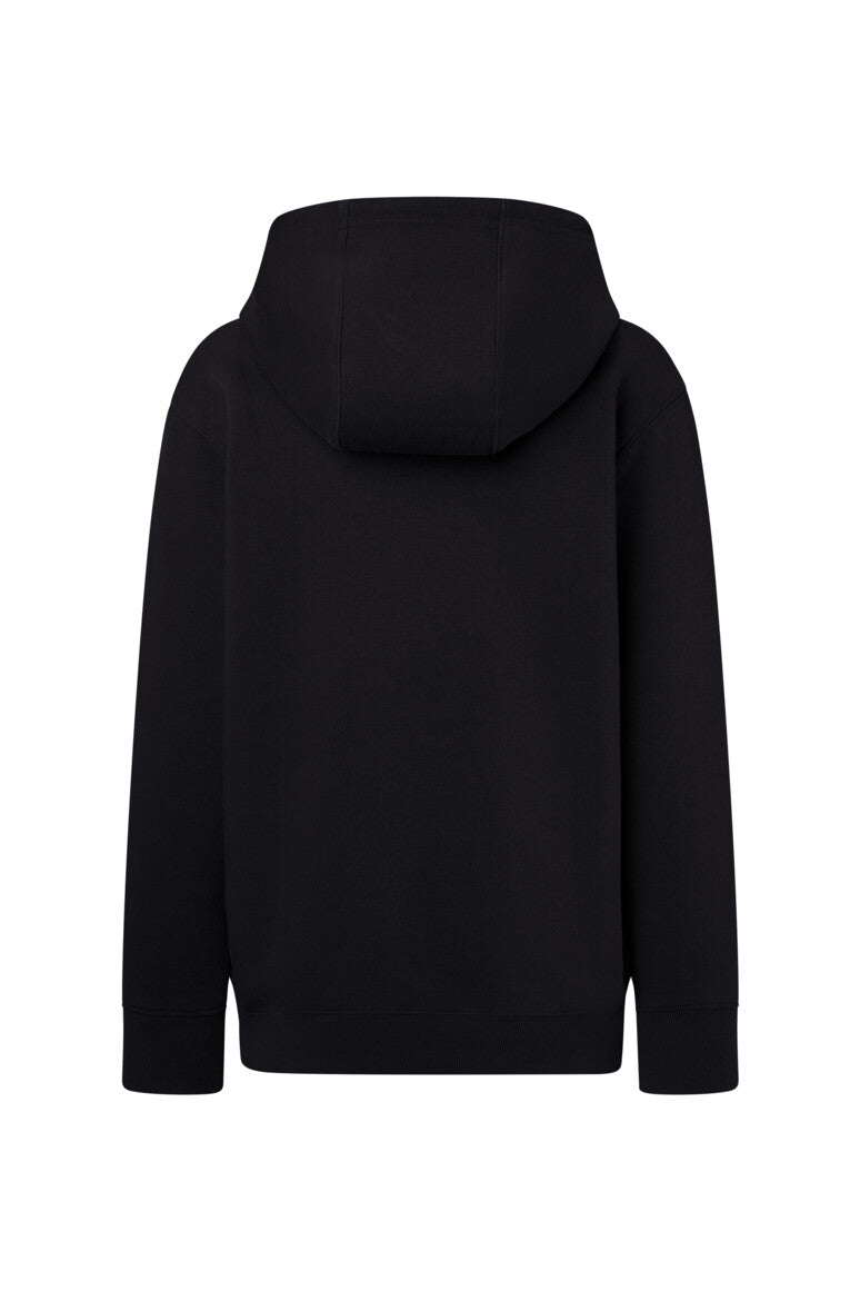 HAKRO Kinder Kapuzen-Sweatjacke Bio-Baumwolle - schwarz