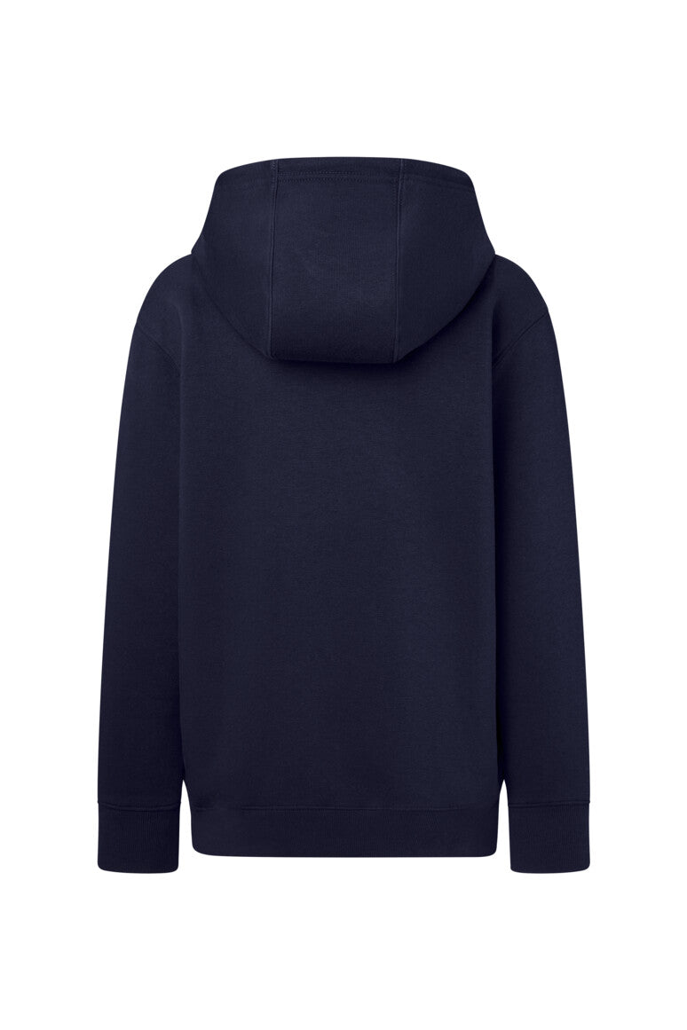 HAKRO Kinder Kapuzen-Sweatjacke Bio-Baumwolle - tinte