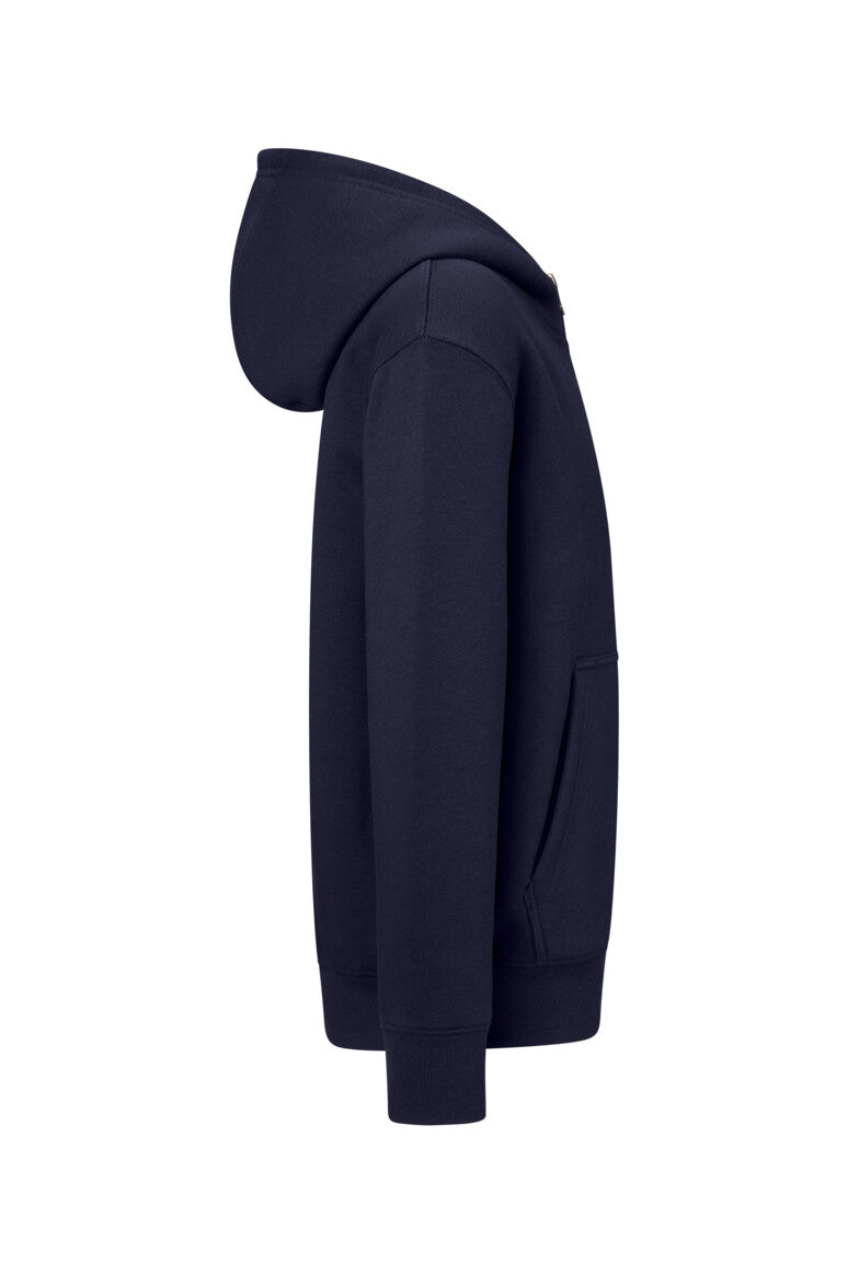 HAKRO Kinder Kapuzen-Sweatjacke Bio-Baumwolle - tinte