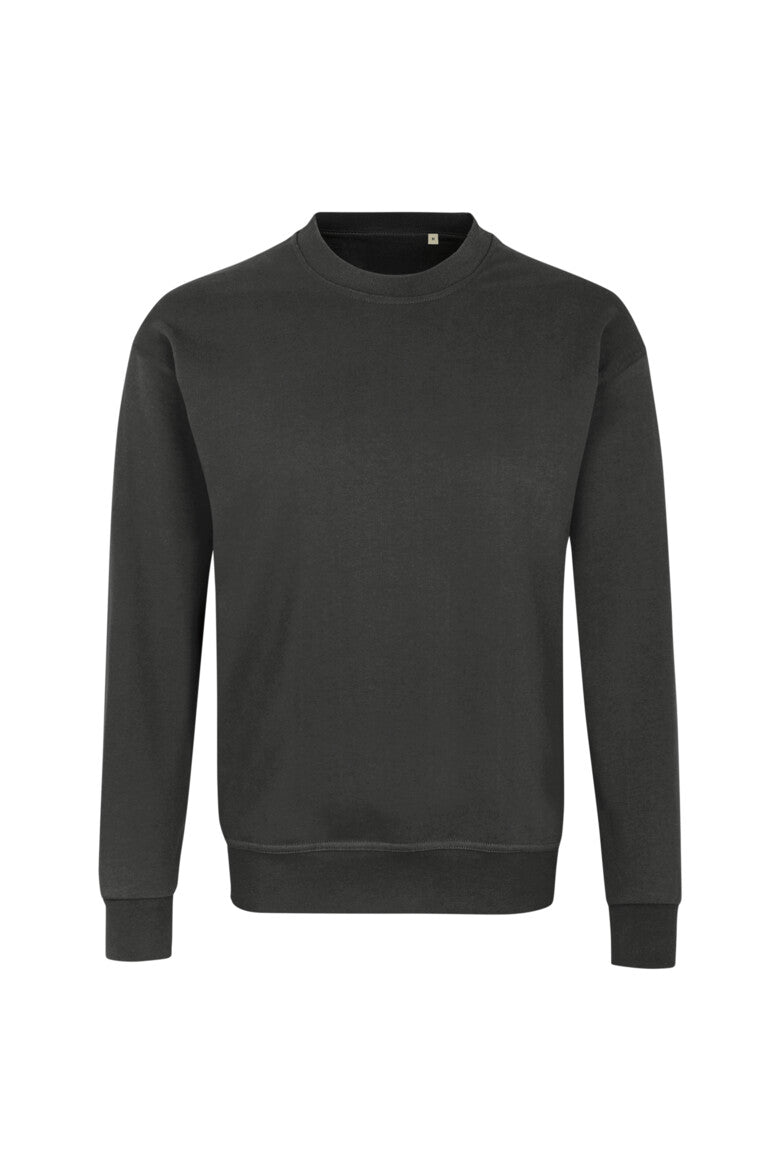 Label-Free Sweatshirt Heavy MIKRALINAR® ECO - karbongrau