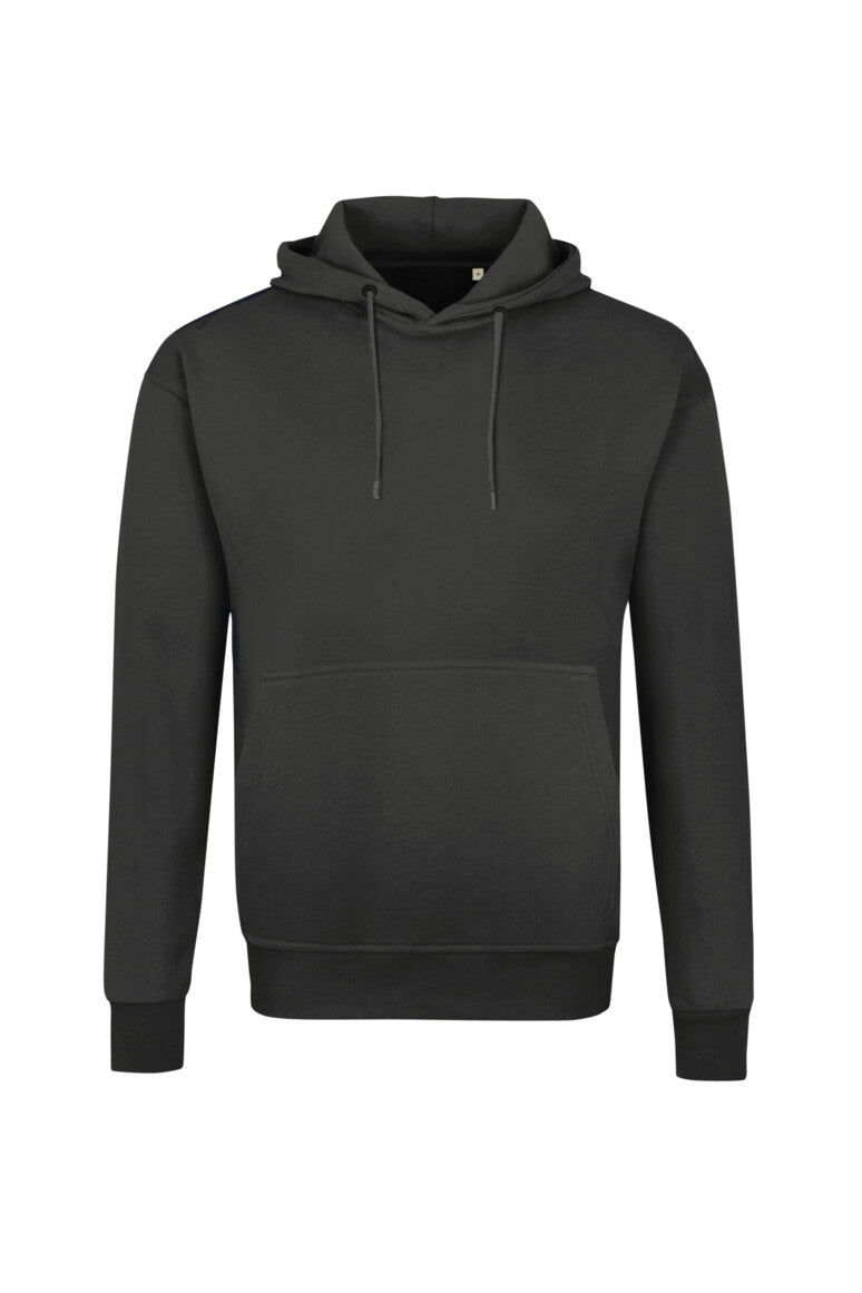 Label-Free Kapuzen-Sweat Heavy MIKRALINAR® ECO - karbongrau
