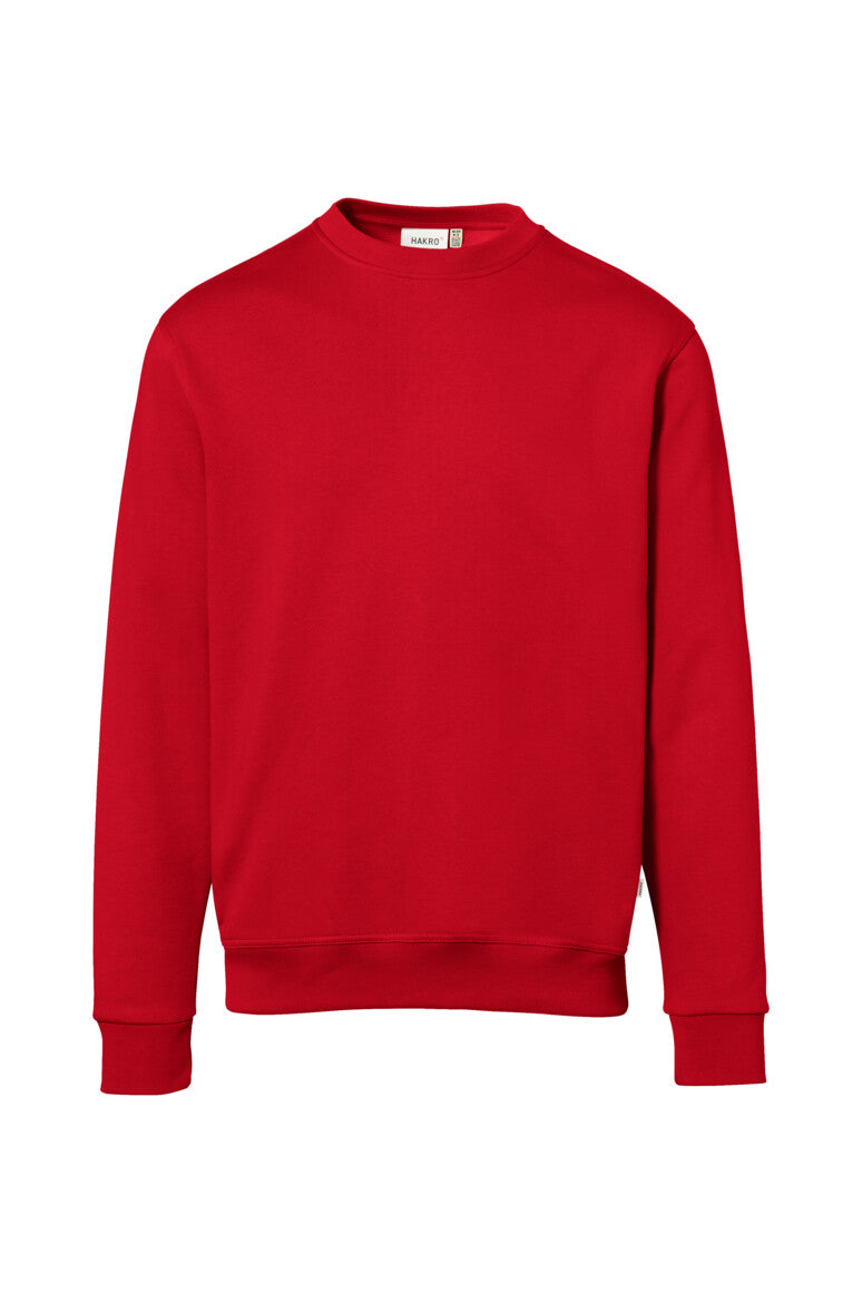 HAKRO Sweatshirt Bio-Baumwolle - rot