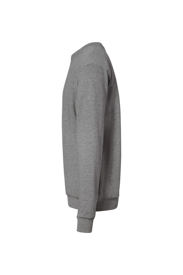HAKRO Sweatshirt Bio-Baumwolle - grau meliert