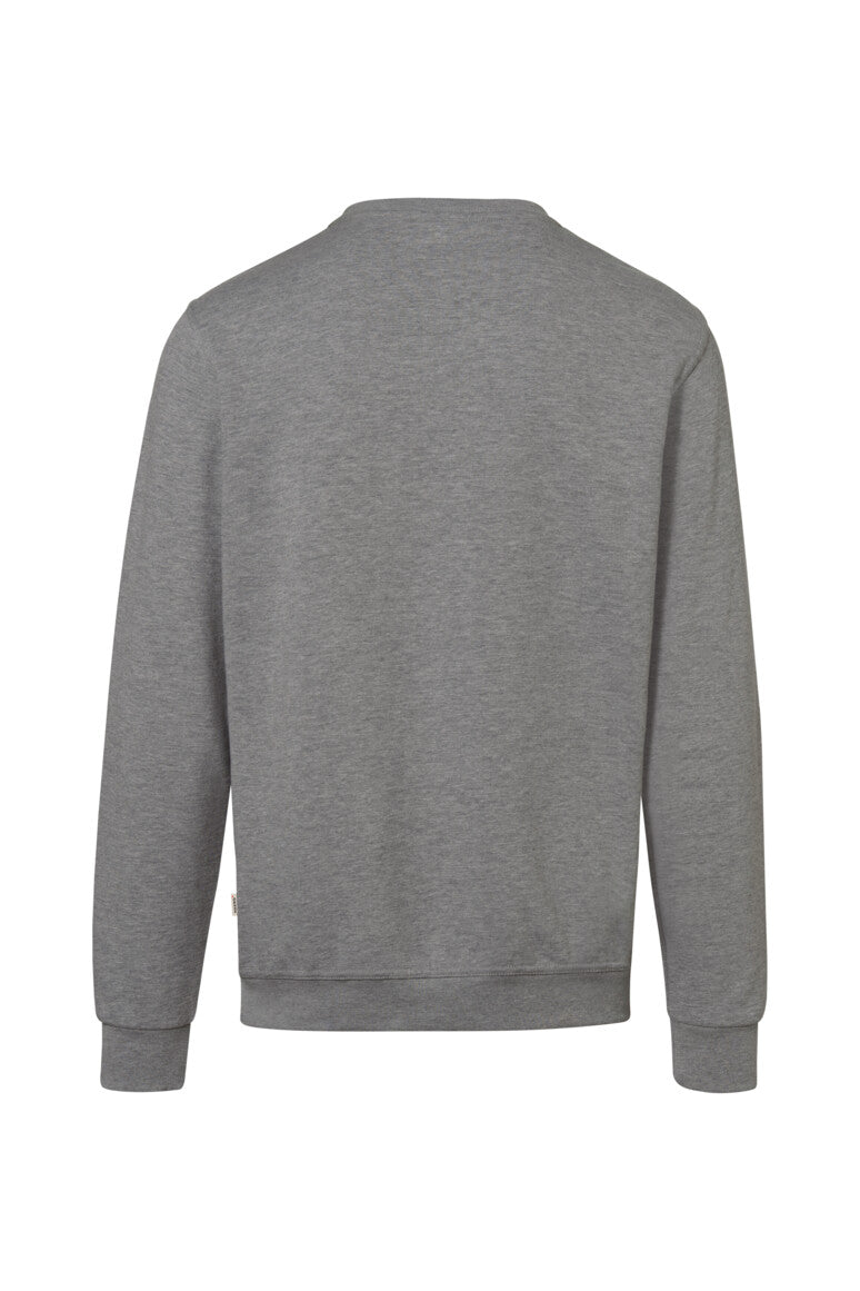 HAKRO Sweatshirt Bio-Baumwolle - grau meliert