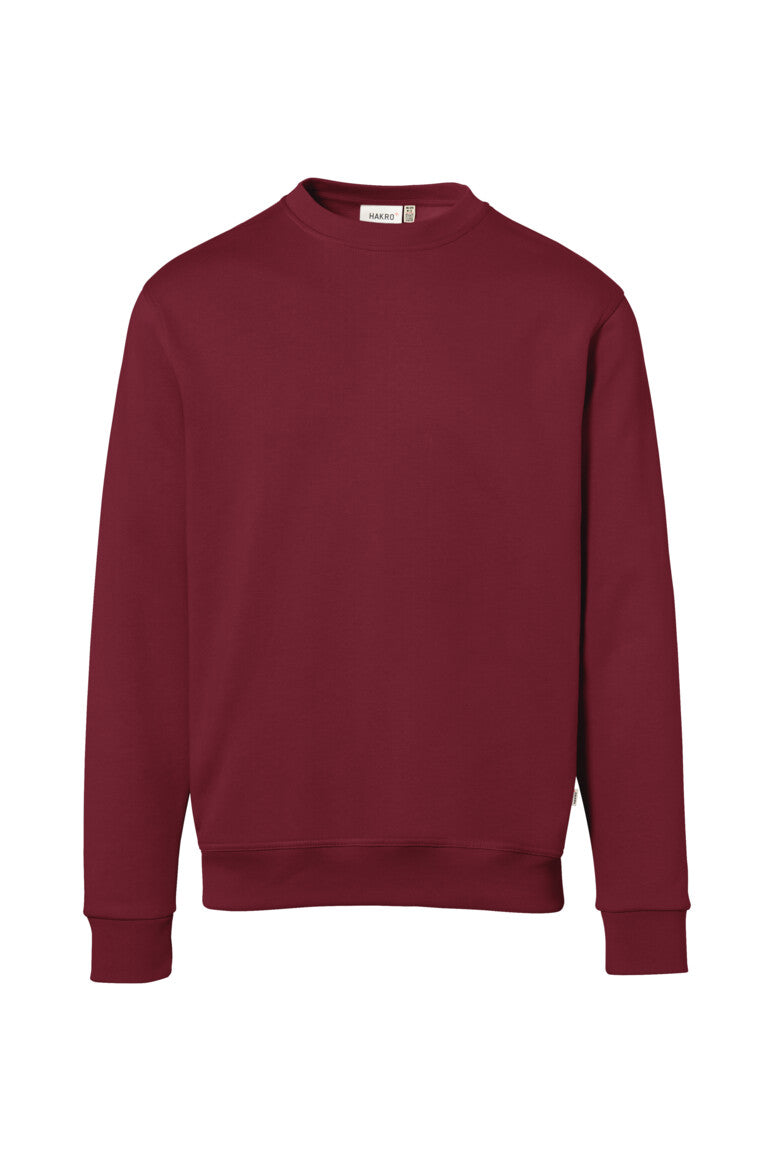 HAKRO Sweatshirt Bio-Baumwolle - weinrot