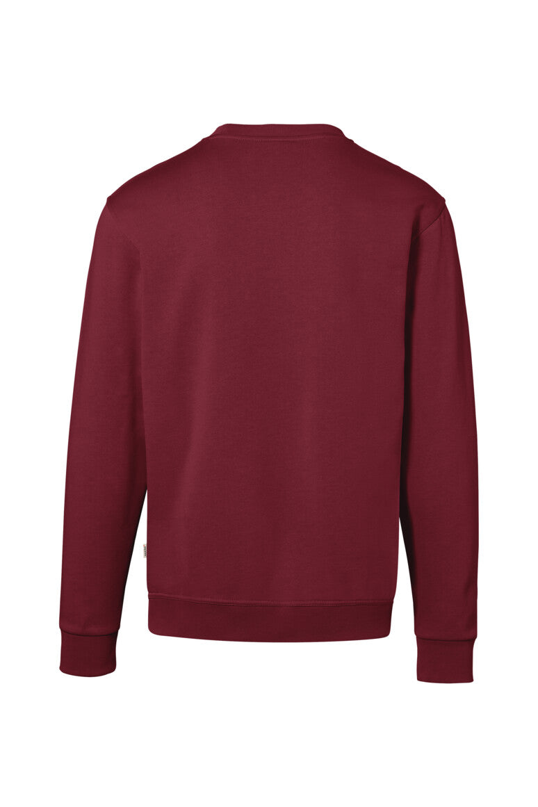HAKRO Sweatshirt Bio-Baumwolle - weinrot