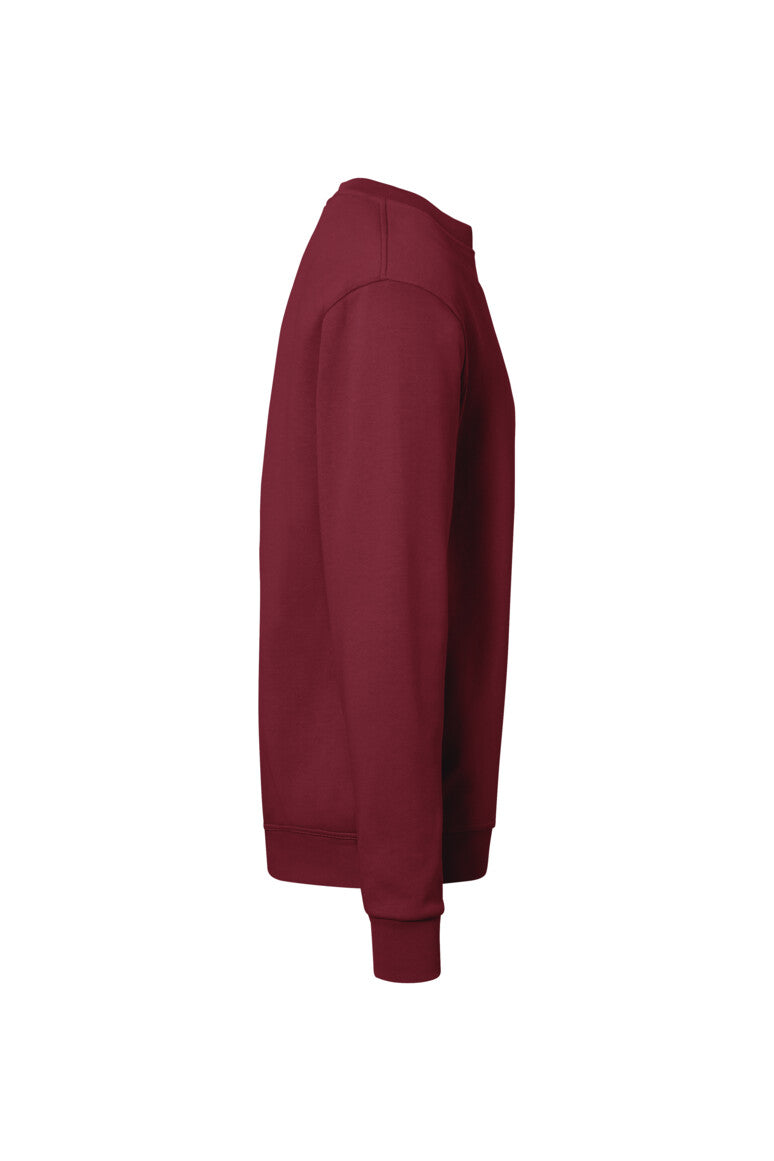 HAKRO Sweatshirt Bio-Baumwolle - weinrot