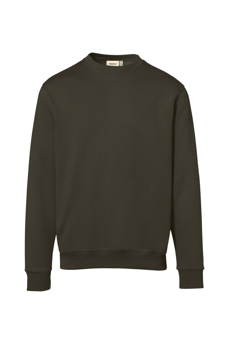 HAKRO Sweatshirt Bio-Baumwolle - olive