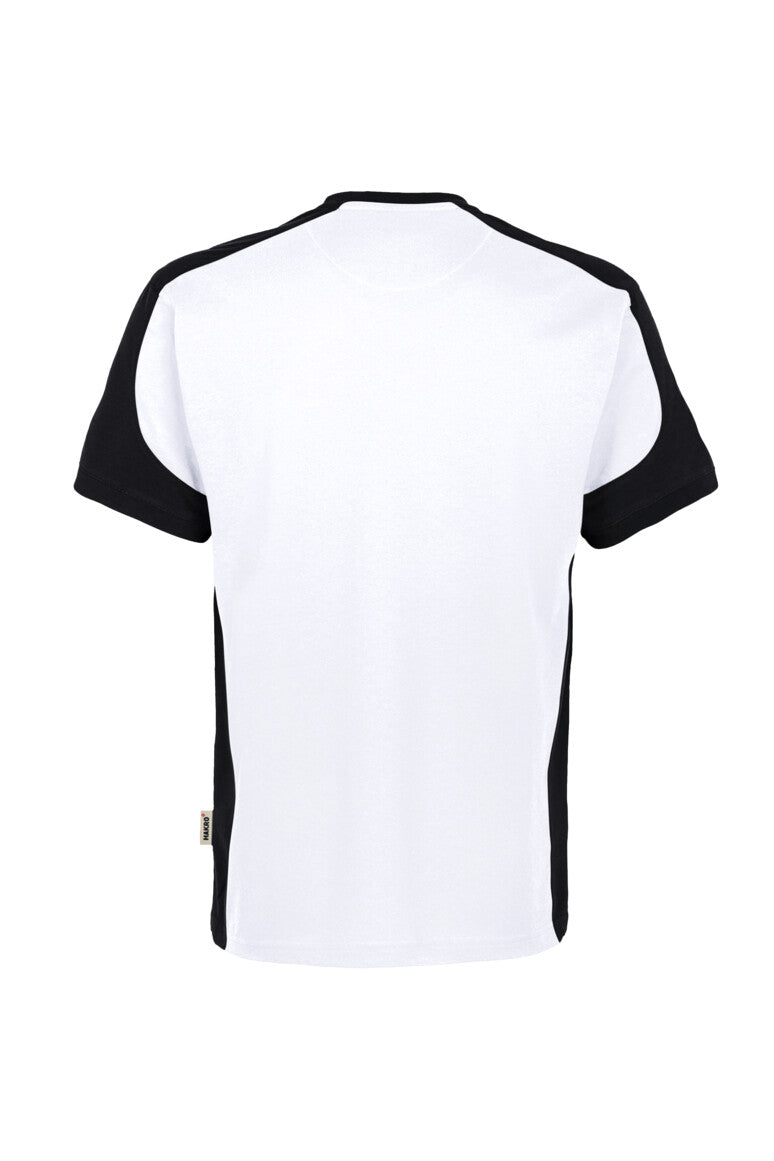 HAKRO T-Shirt Contrast MIKRALINAR® ECO - weiß/schwarz