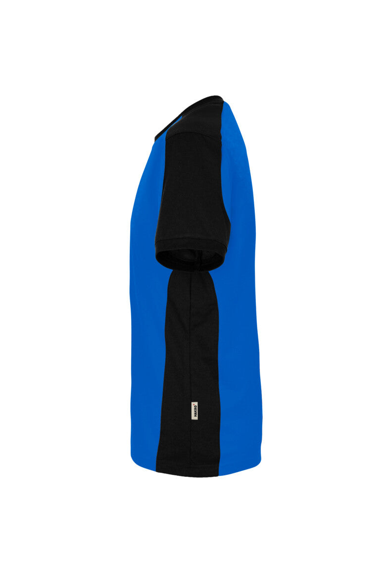 HAKRO T-Shirt Contrast MIKRALINAR® ECO - royalblau/schwarz