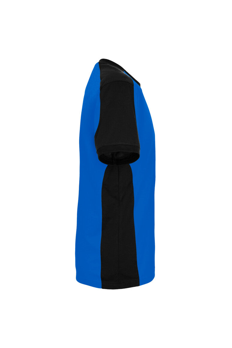 HAKRO T-Shirt Contrast MIKRALINAR® ECO - royalblau/schwarz