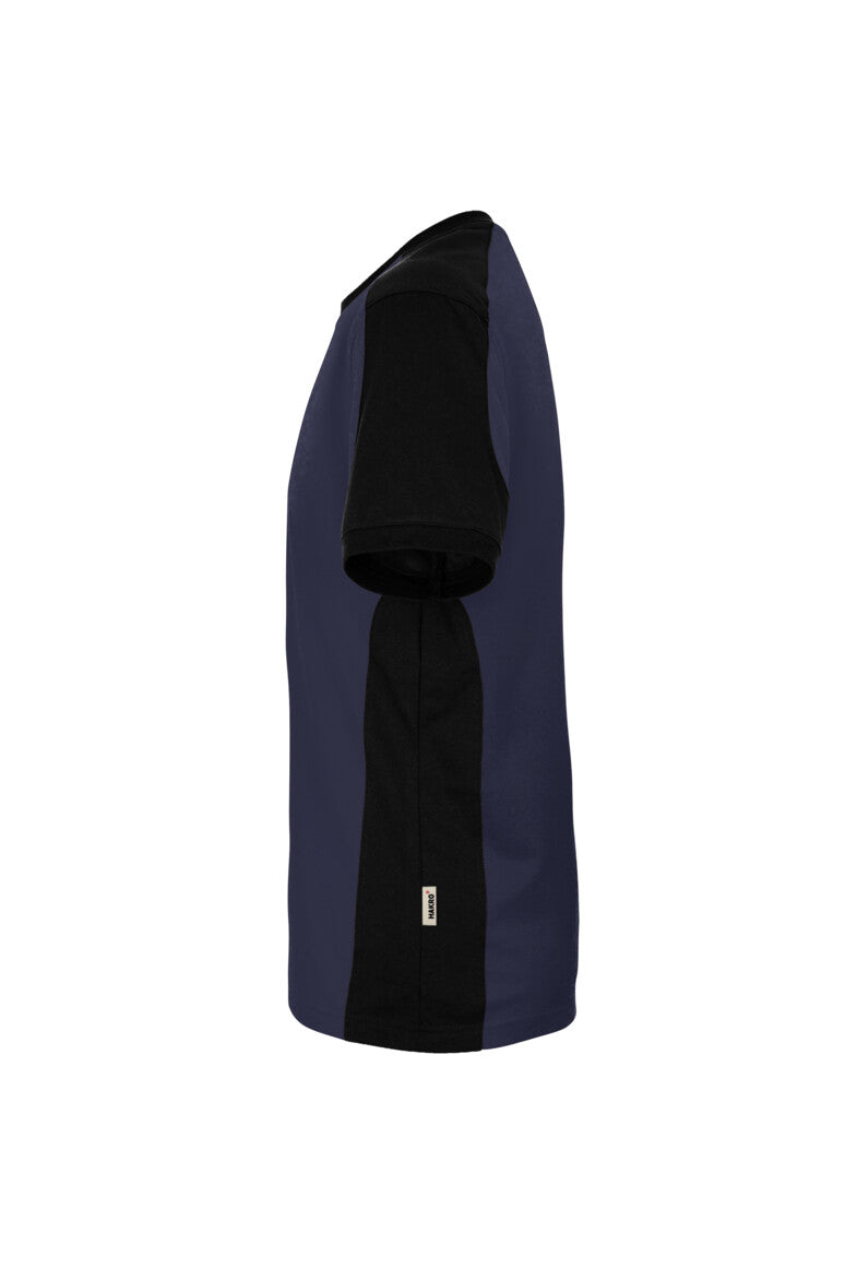 HAKRO T-Shirt Contrast MIKRALINAR® ECO - tinte/schwarz