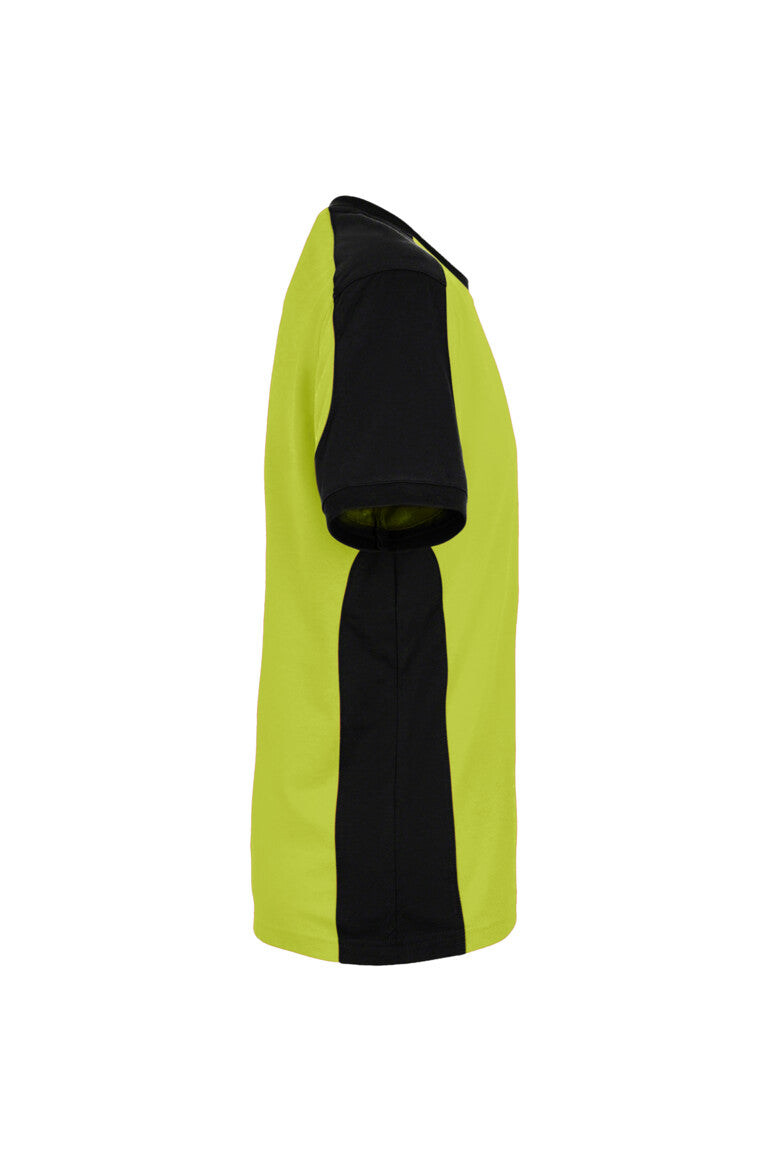 HAKRO T-Shirt Contrast MIKRALINAR® ECO - kiwi/schwarz